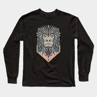 Black Howler Monkey Long Sleeve T-Shirt